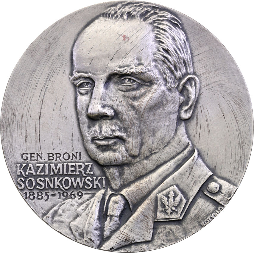 Polska. Medal 1993 MW Kazimierz Sosnowski, SREBRO - Mennica Warszawa